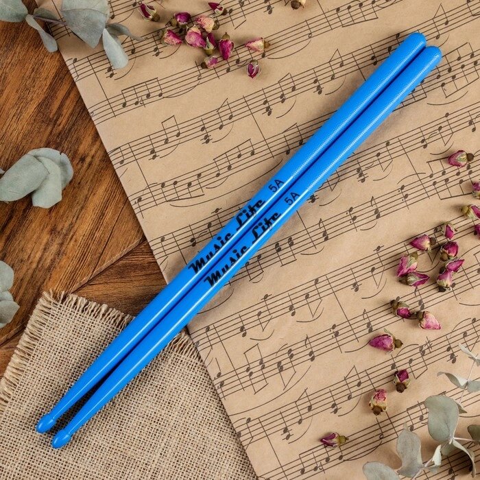 Барабанные палочки Music Life, 5A, нейлон, синие от компании Интернет-гипермаркет «MOLL» - фото 1