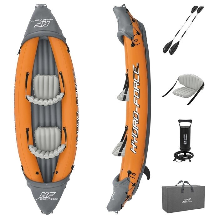 Байдарка Lite-Rapid X2 Kayak, 2 местная, вёсла 218 см, до 160 кг, 321 х 88 х 48 см, 65077 Bestway от компании Интернет-гипермаркет «MOLL» - фото 1