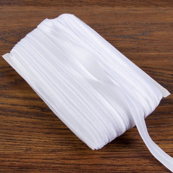 Бейка эластичная, 15 мм  50 м, цвет белый от компании Интернет-гипермаркет «MOLL» - фото 1