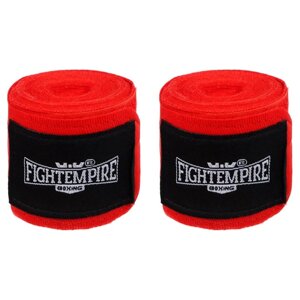 Бинты боксёрские эластичные FIGHT EMPIRE 3 м, цвет красный