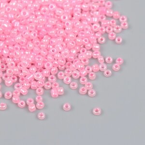 Бисер стекло 12/0 "Розовый лёд" перламутр 450 гр