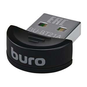 Bluetooth-адаптер Buro BU-BT21A, вер. 2.1, USB, чёрный