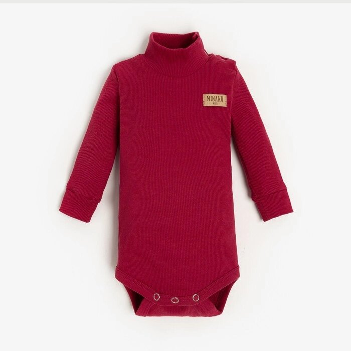 Боди-водолазка детская MINAKU, цвет фуксия, рост 62-68 см от компании Интернет-гипермаркет «MOLL» - фото 1
