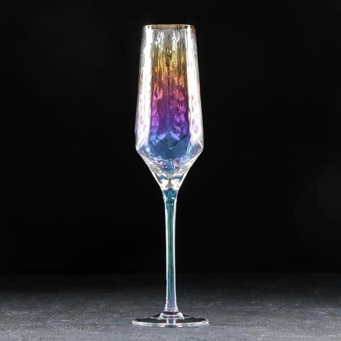 Бокал для шампанского Magistro "Дарио", 180 мл, 527,5 см, цвет перламутр от компании Интернет-гипермаркет «MOLL» - фото 1