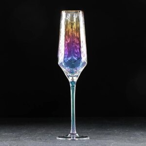 Бокал для шампанского Magistro "Дарио", 180 мл, 527,5 см, цвет перламутр