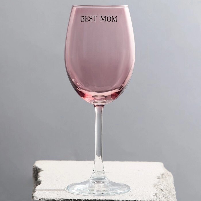 Бокал для вина "Best mom", 360 мл от компании Интернет-гипермаркет «MOLL» - фото 1