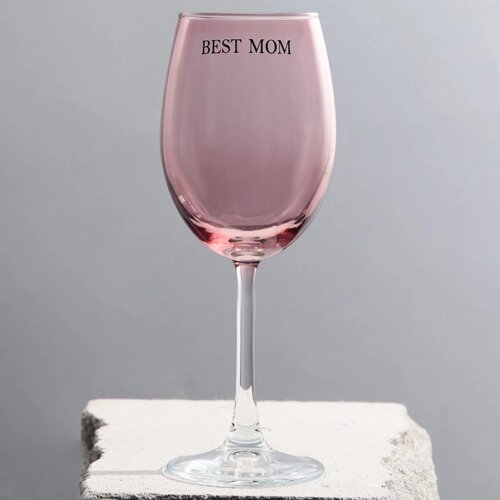 Бокал для вина "Best mom", 360 мл