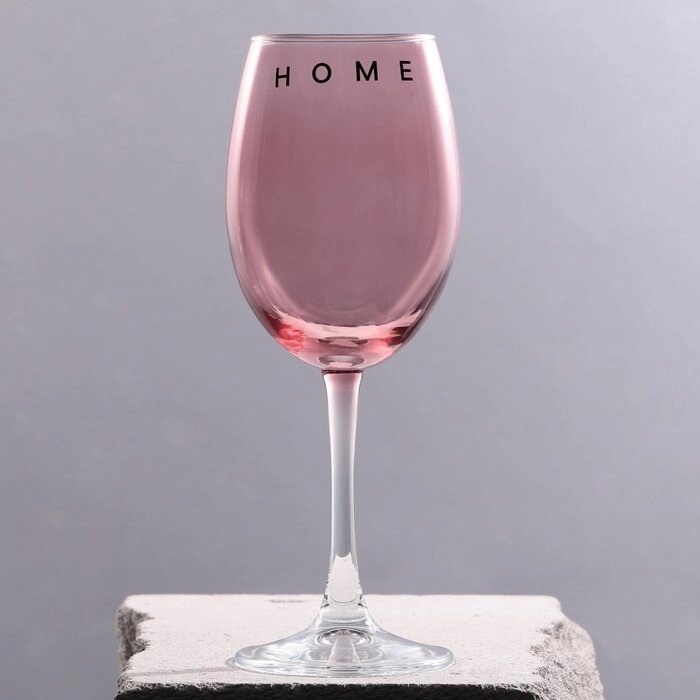 Бокал для вина "Home", 360 мл розовый от компании Интернет-гипермаркет «MOLL» - фото 1