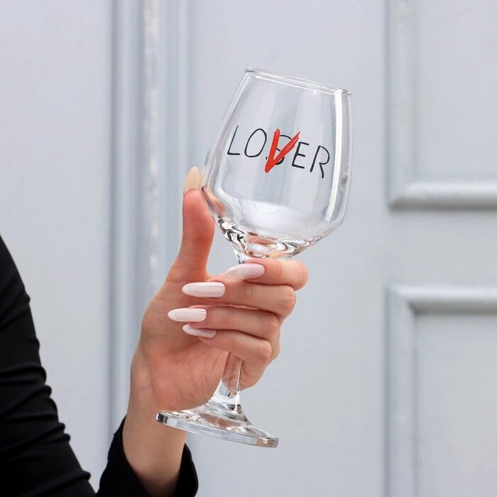 Бокал для вина "Lover" 350 мл от компании Интернет-гипермаркет «MOLL» - фото 1