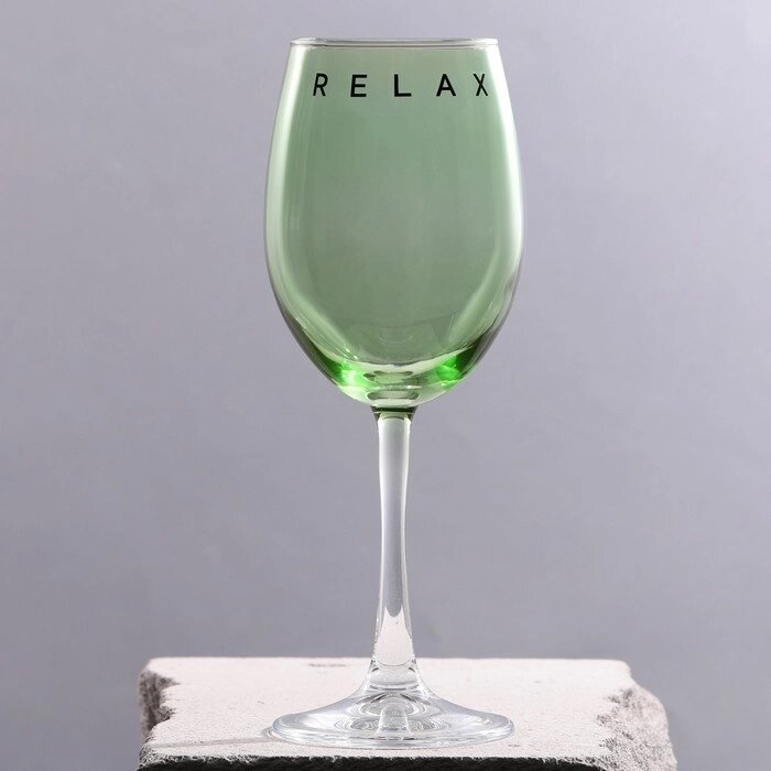 Бокал для вина "Relax", 360 мл зеленый от компании Интернет-гипермаркет «MOLL» - фото 1