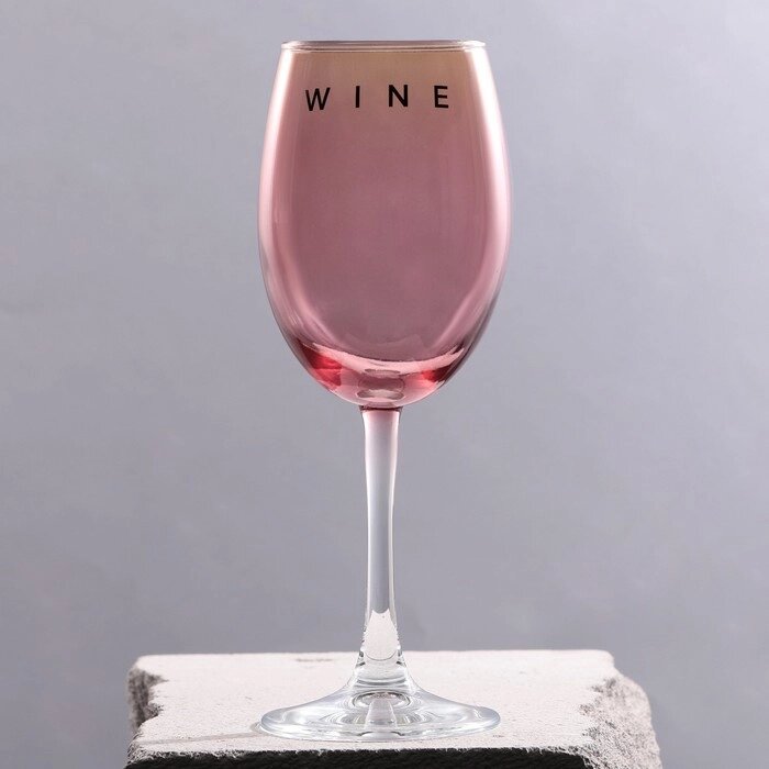 Бокал для вина "Wine", 360 мл розовый от компании Интернет-гипермаркет «MOLL» - фото 1