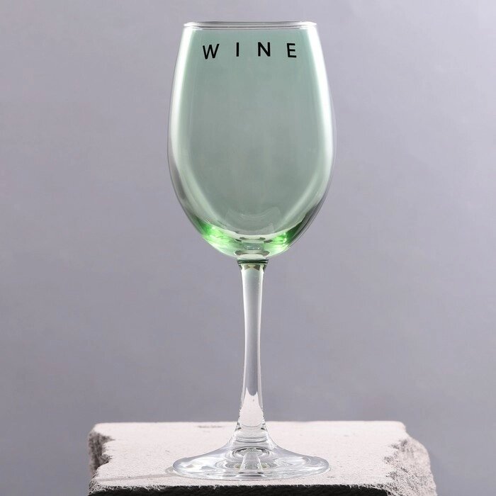Бокал для вина "Wine", 360 мл зеленый от компании Интернет-гипермаркет «MOLL» - фото 1