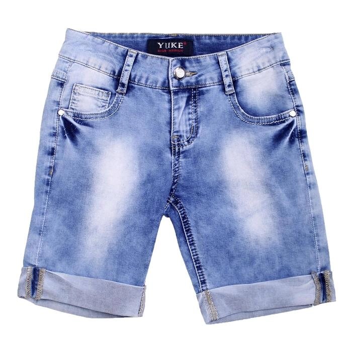 Бриджи джинсовые для девочек, рост 170 см от компании Интернет-гипермаркет «MOLL» - фото 1