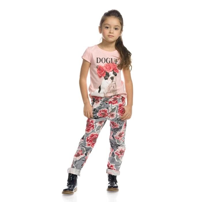 Брюки для девочек, рост 104 см, цвет серый от компании Интернет-гипермаркет «MOLL» - фото 1