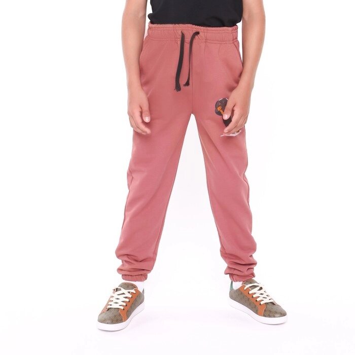Брюки для мальчика, цвет кирпичный/такса, рост 110-116см от компании Интернет-гипермаркет «MOLL» - фото 1