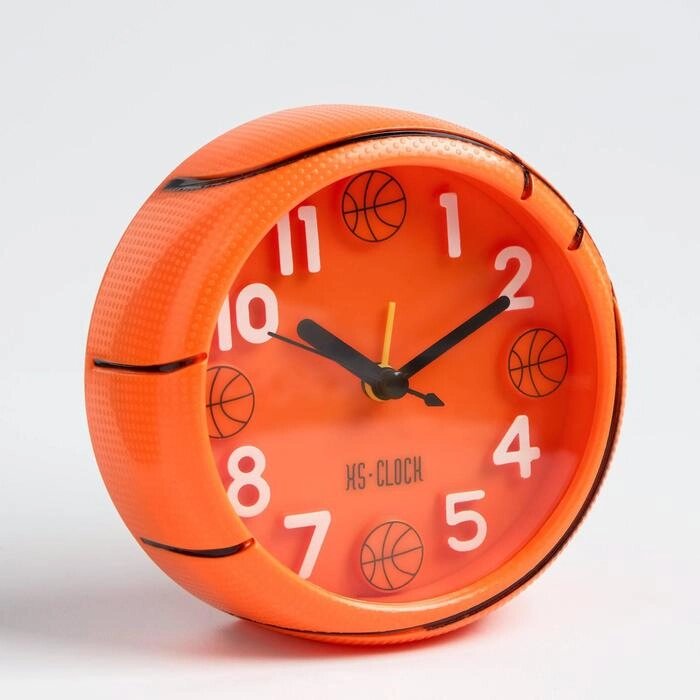 Будильник "Баскетбольный мяч", объемный, d=11.5 см от компании Интернет-гипермаркет «MOLL» - фото 1
