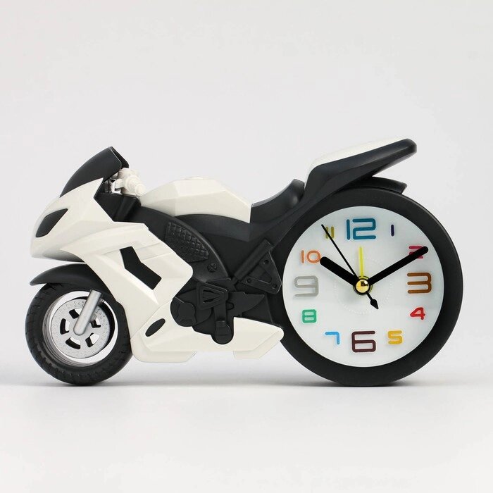 Будильник детский  "Мотоцикл", дискретный ход, 19х10х5 см от компании Интернет-гипермаркет «MOLL» - фото 1