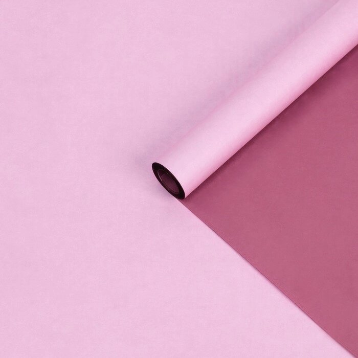 Бумага крафт двухстороняя, розовый-бордовый, 0,55 х 10 м от компании Интернет-гипермаркет «MOLL» - фото 1