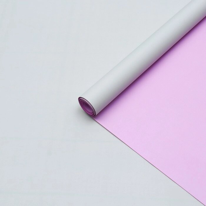 Бумага крафт двустороняя, серый-розовый, 0,55 х 10 м от компании Интернет-гипермаркет «MOLL» - фото 1