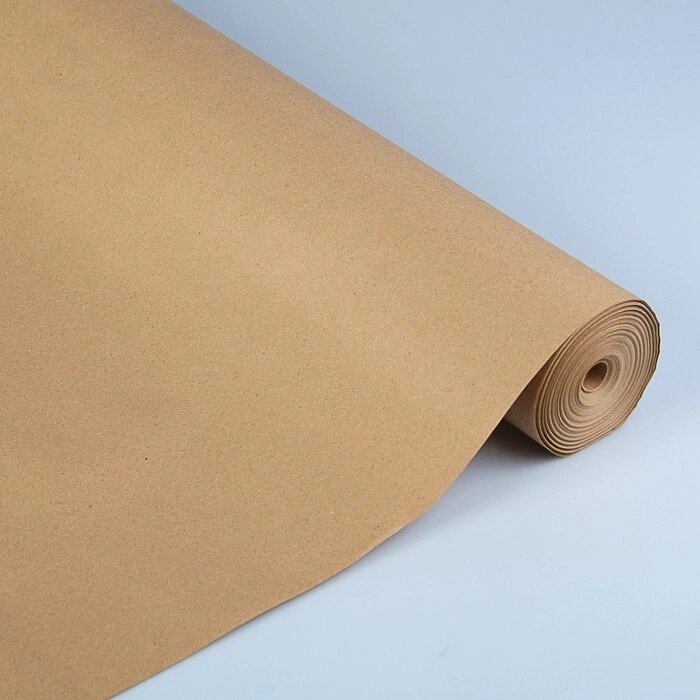 Бумага упаковочная крафт без печати, 70 г/м² ,0,72 х 50 м от компании Интернет-гипермаркет «MOLL» - фото 1