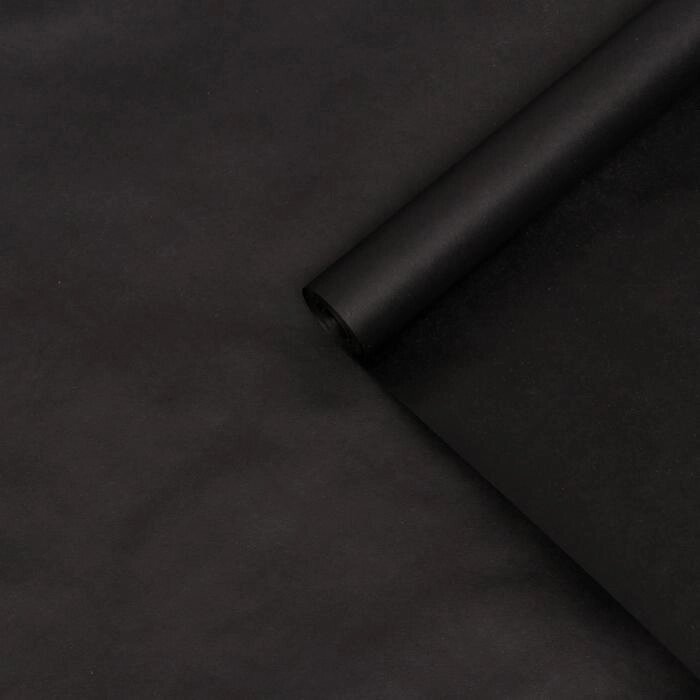 Бумага упаковочная крафт, двусторонняя, "Черный", 0,7 х 10 м, 70 г/м² от компании Интернет-гипермаркет «MOLL» - фото 1