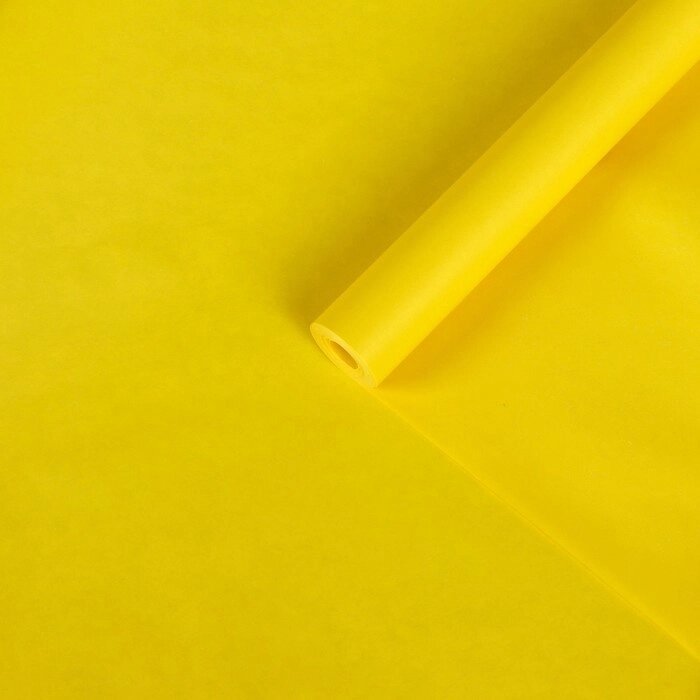 Бумага упаковочная крафт двусторонняя, жёлтый, 0,5 х 10 м, 70 г/м² /м2 от компании Интернет-гипермаркет «MOLL» - фото 1