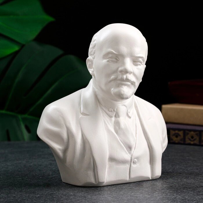 Бюст Ленин, белый, 18см, без подставки от компании Интернет-гипермаркет «MOLL» - фото 1