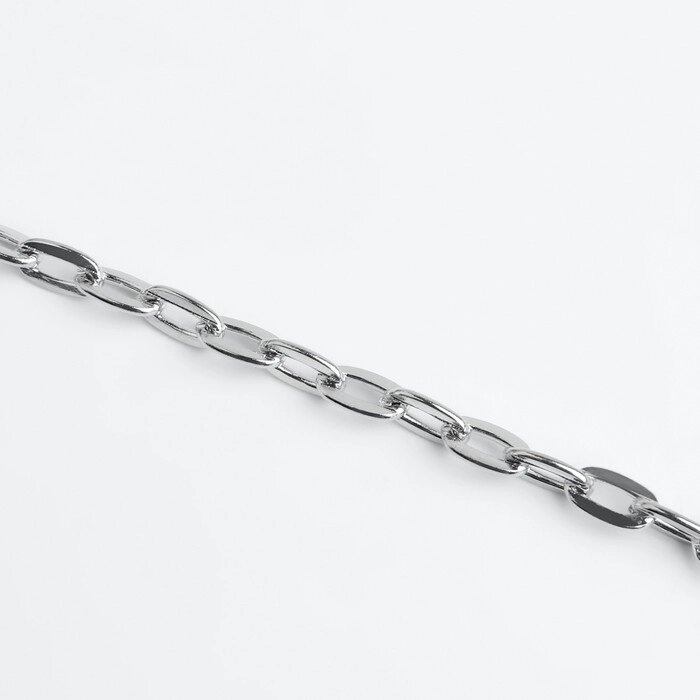 Цепочка железо 9*5мм 100,5м серебряный АУ от компании Интернет-гипермаркет «MOLL» - фото 1