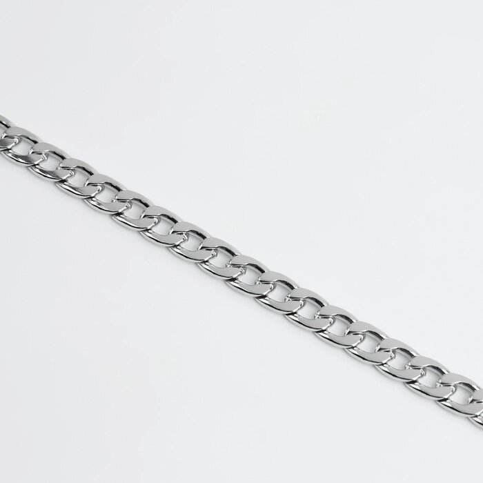 Цепочка железо плоская 9,5*6,5мм 100,5м серебряный АУ от компании Интернет-гипермаркет «MOLL» - фото 1