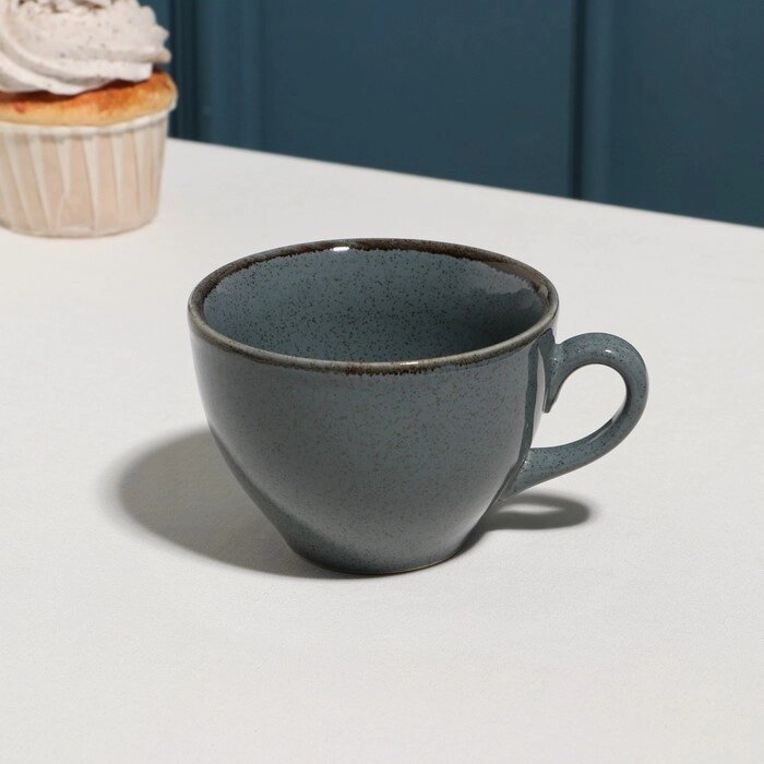 Чашка чайная  "Pearl"  220 мл, синяя, фарфор от компании Интернет-гипермаркет «MOLL» - фото 1