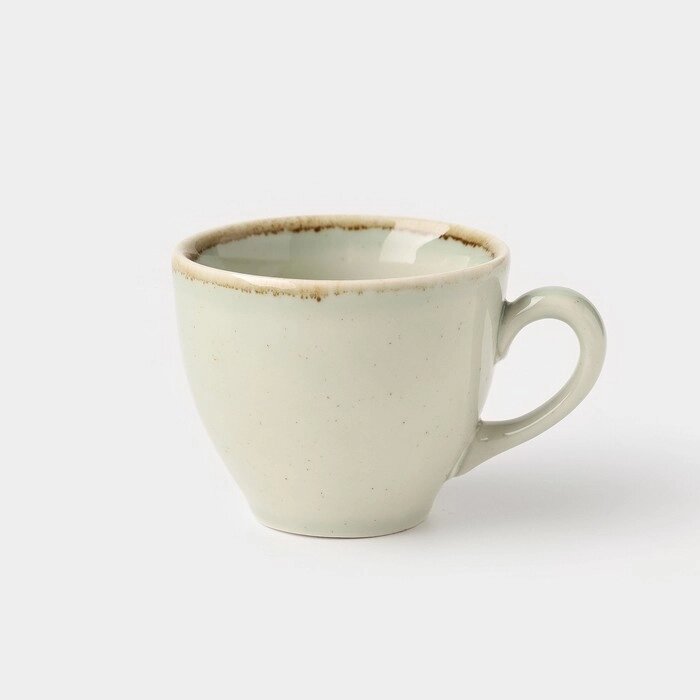 Чашка кофейная Pearl, 90 мл, цвет мятный, фарфор от компании Интернет-гипермаркет «MOLL» - фото 1