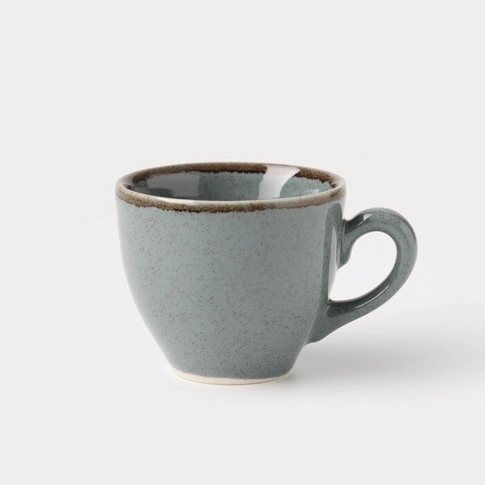 Чашка кофейная Pearl, 90 мл, цвет синий, фарфор от компании Интернет-гипермаркет «MOLL» - фото 1