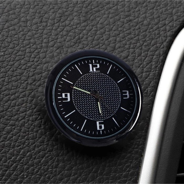Часы автомобильные, внутрисалонные, d 4.5 см, черный циферблат от компании Интернет-гипермаркет «MOLL» - фото 1