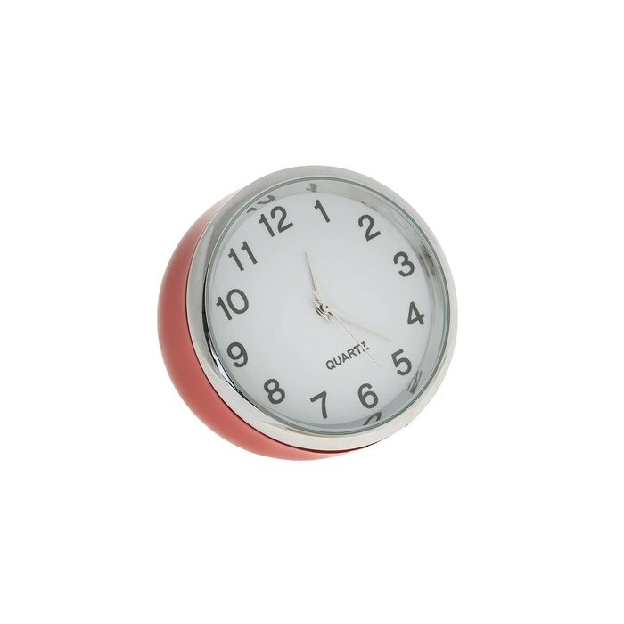Часы автомобильные, внутрисалонные, d 4.5 см, красные от компании Интернет-гипермаркет «MOLL» - фото 1