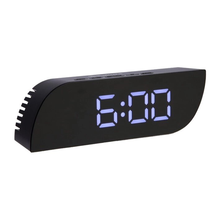 Часы-будильник Sakura SA-8528, электронные, будильник, 3хААА, чёрные от компании Интернет-гипермаркет «MOLL» - фото 1