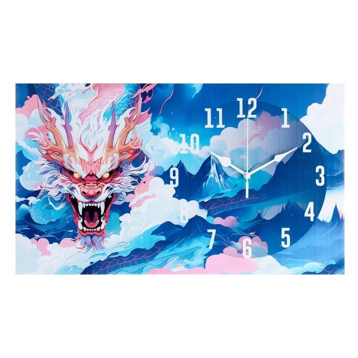 Часы-картина настенные "Дракон", 35 х 60 см от компании Интернет-гипермаркет «MOLL» - фото 1