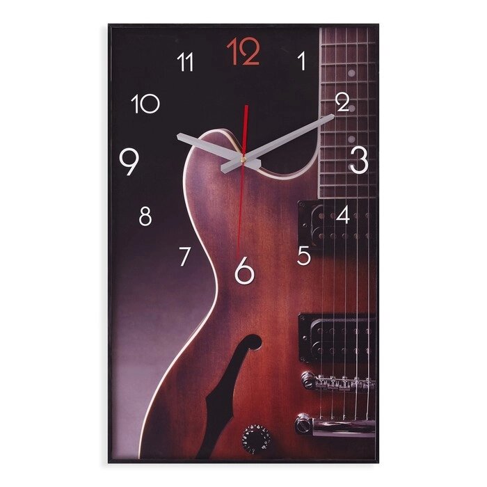 Часы-картина настенные, серия: Интерьер, "Гитара", плавный ход, 57 х 35 см, 1 АА от компании Интернет-гипермаркет «MOLL» - фото 1