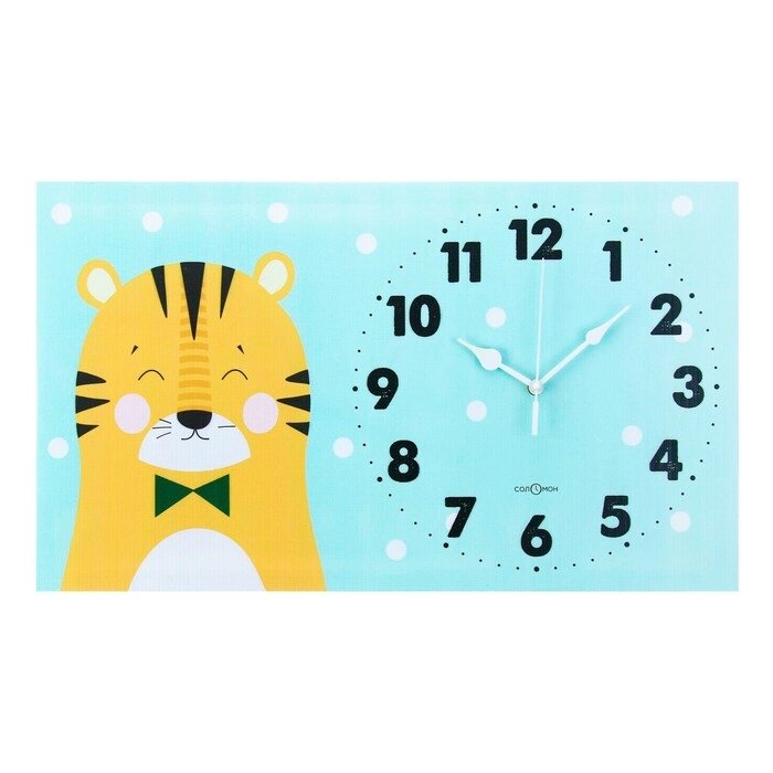 Часы-картина настенные "Тигр", 35 х 60 см от компании Интернет-гипермаркет «MOLL» - фото 1