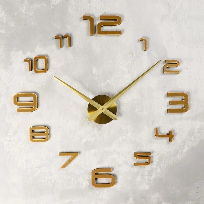 Часы-наклейка DIY "Акстелл", золотые, 120 см от компании Интернет-гипермаркет «MOLL» - фото 1