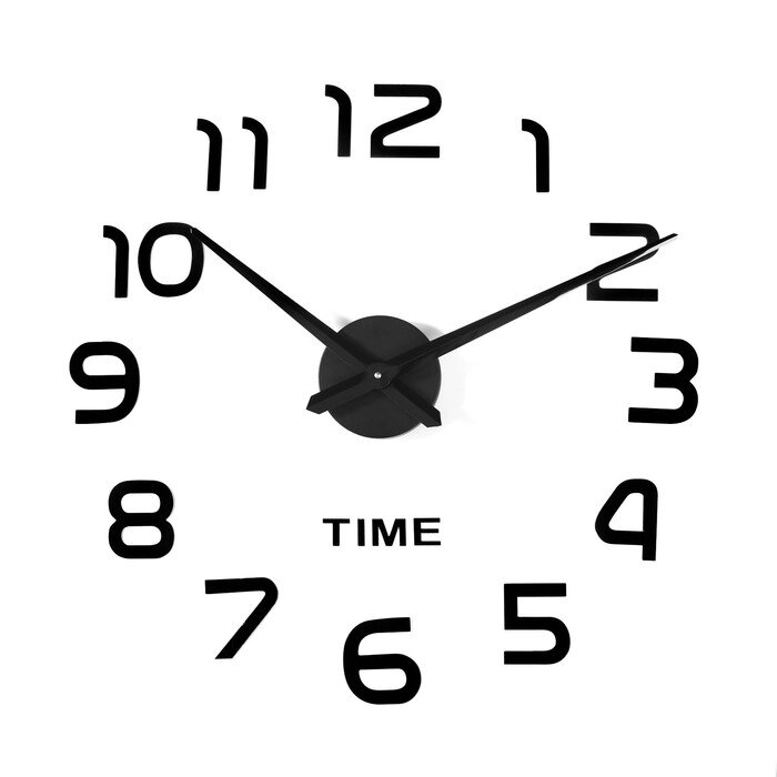Часы-наклейка DIY "Элегант", чёрные, 120 см от компании Интернет-гипермаркет «MOLL» - фото 1