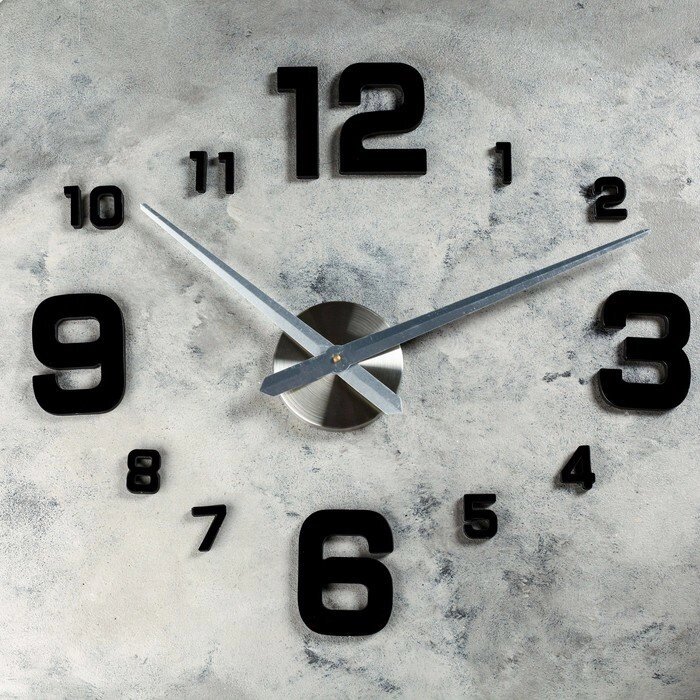Часы-наклейка DIY "Эндерлин", чёрные, 120 см (+ механизм) от компании Интернет-гипермаркет «MOLL» - фото 1