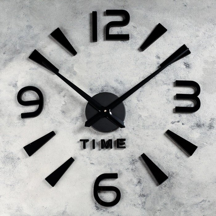 Часы-наклейка DIY "Кавалье", чёрные,(+ механизм) 120 см от компании Интернет-гипермаркет «MOLL» - фото 1