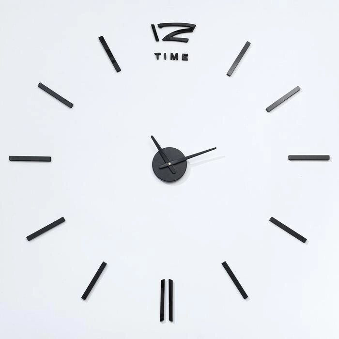 Часы-наклейка DIY "Кайро", чёрные, 65 см от компании Интернет-гипермаркет «MOLL» - фото 1