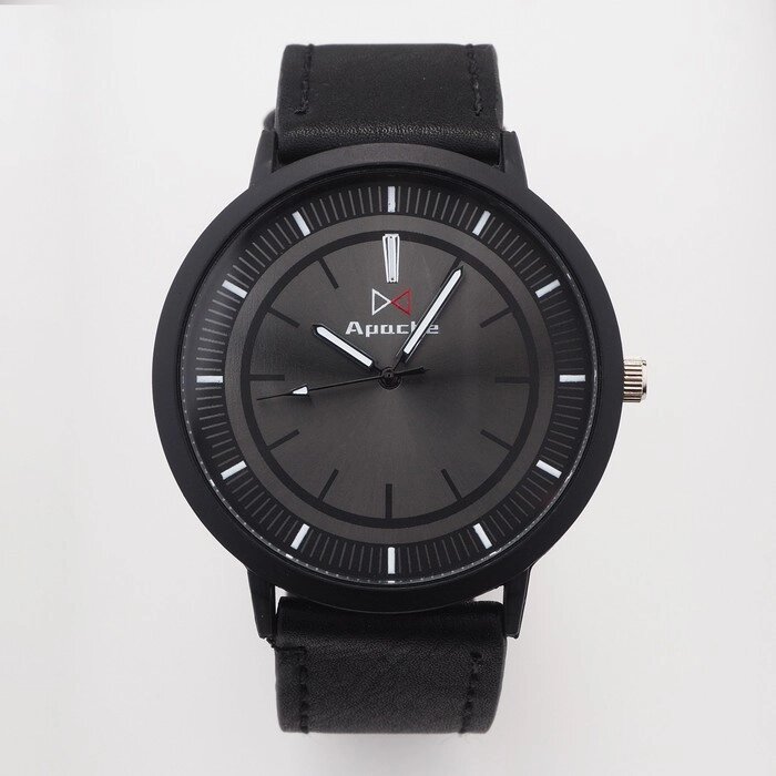 Часы наручные мужские "Арес", d=4.5 см, чёрный ремешок от компании Интернет-гипермаркет «MOLL» - фото 1