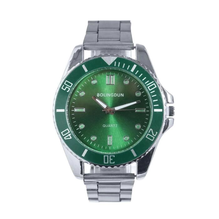 Часы наручные мужские "Bolingdun", d=4.5 см, зелёные от компании Интернет-гипермаркет «MOLL» - фото 1