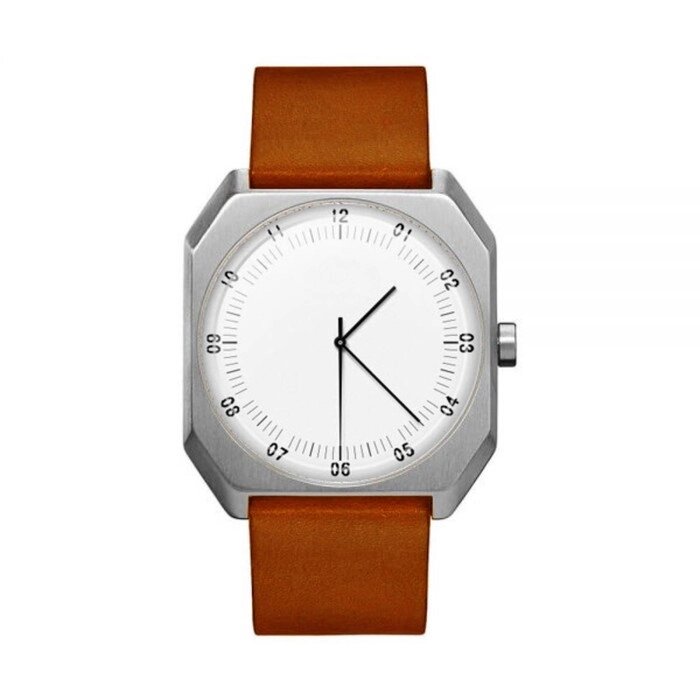 Часы наручные мужские, d-4.05 см, коричневый ремешок от компании Интернет-гипермаркет «MOLL» - фото 1