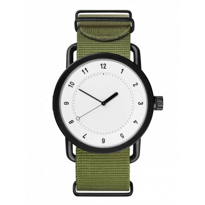 Часы наручные мужские, d-4 см, зеленые, с белым циферблатом от компании Интернет-гипермаркет «MOLL» - фото 1