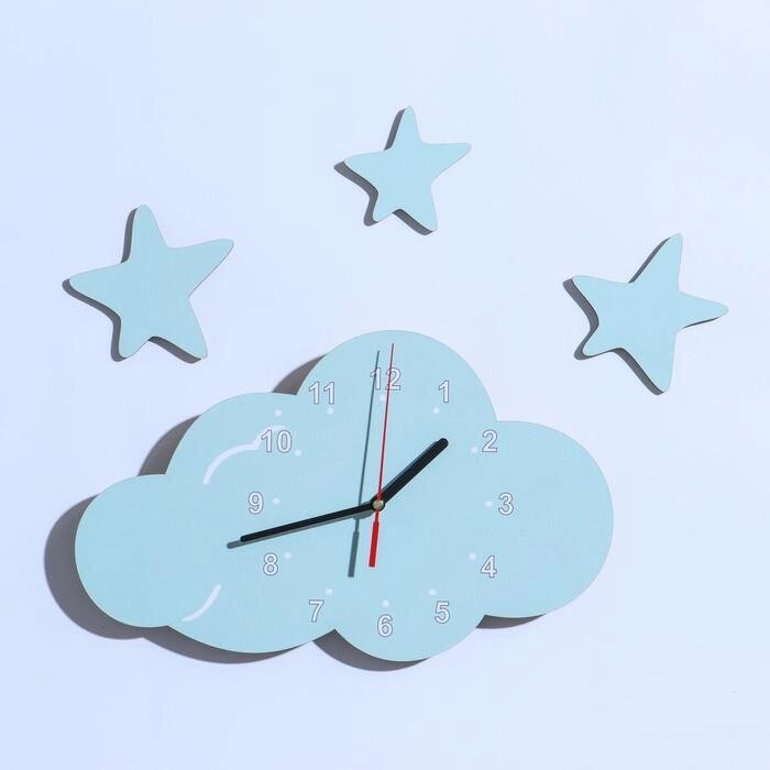 Часы настенные детские "Облако" от компании Интернет-гипермаркет «MOLL» - фото 1