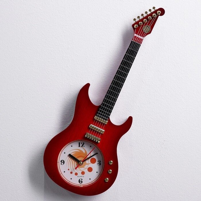Часы настенные "Гитара", микс, 11х38 см от компании Интернет-гипермаркет «MOLL» - фото 1