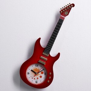 Часы настенные "Гитара", микс, 11х38 см